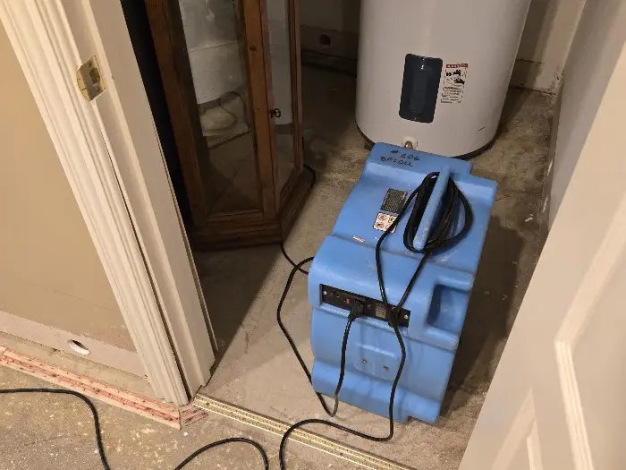 emergency water extraction from utility room